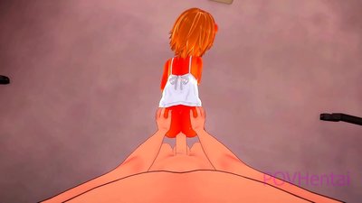 Elementāla liesmas briesmonis meitene